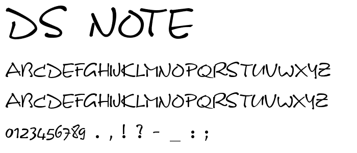 DS Note font